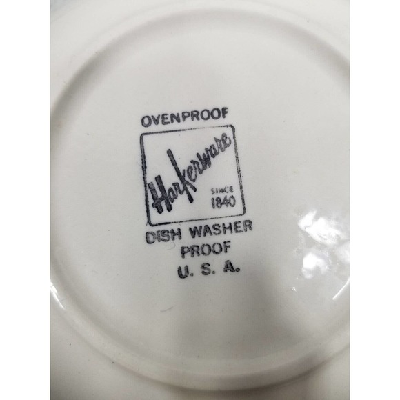 Harkerware Springtime Cocoa Pink Tan Soup Berry Cereal Bowl 5.5" - Picture 4 of 6